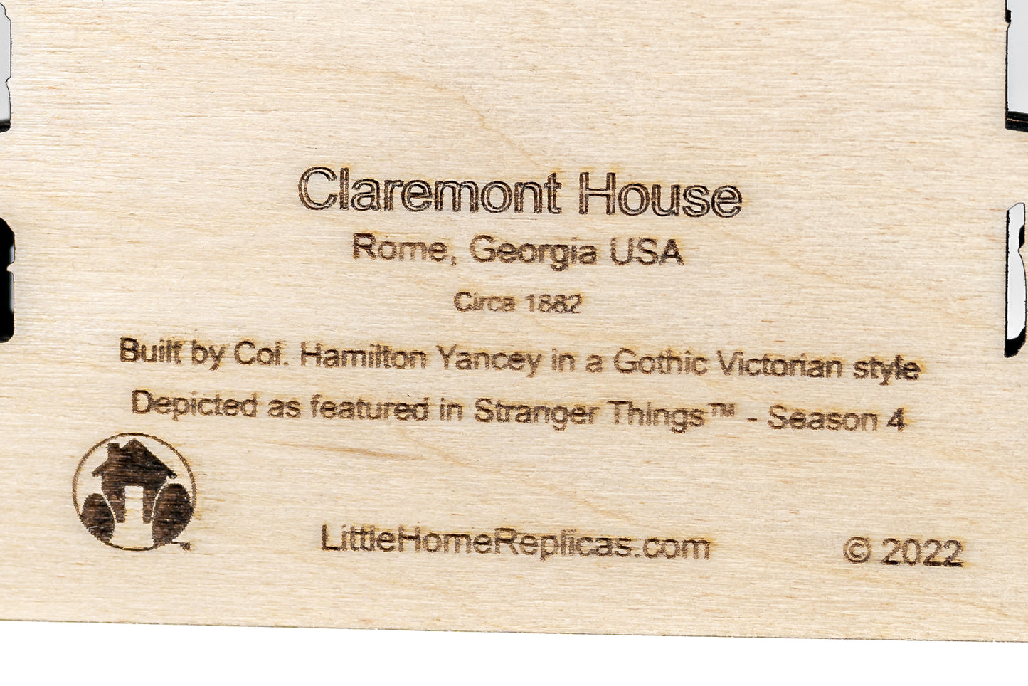 Claremont House Wooden Replica – Inspired by Stranger Things™