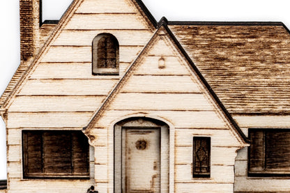 Custom Wooden Home Replica – Crafted from Your Photo