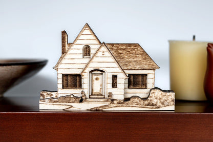 Custom Wooden Home Replica – Crafted from Your Photo
