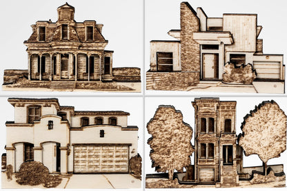 Custom Wooden Home Replica – Crafted from Your Photo