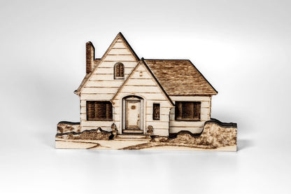 Custom Wooden Home Replica – Crafted from Your Photo
