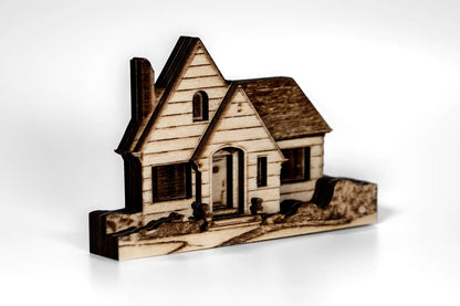 Custom Wooden Home Replica – Crafted from Your Photo