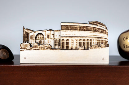 Ohio Stadium Wooden Replica Model – Celebrate the Iconic Horseshoe