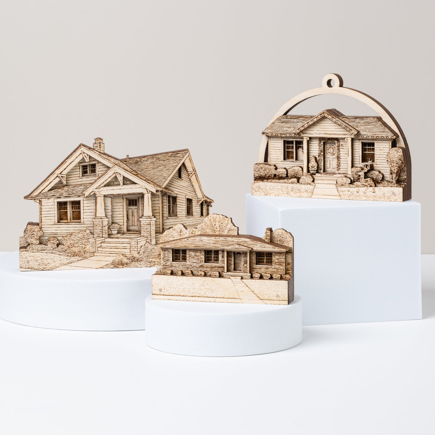 Custom Wooden Ornament Replica from Your Photo